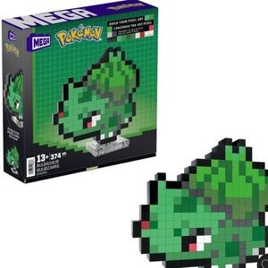 Mega Pokémon Bulbasaur Pixel Art Set